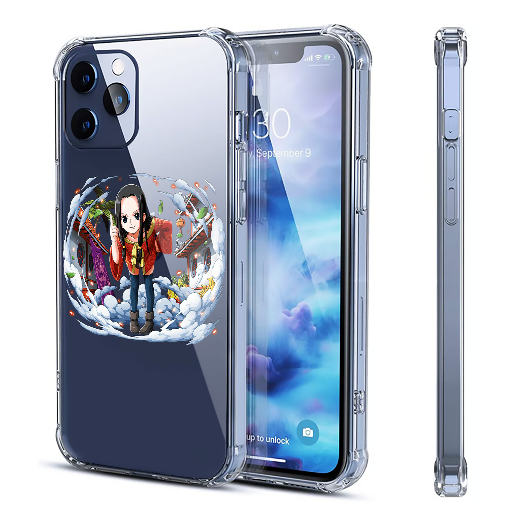 （画像用） ワンピース ボア・ハンコック ONE PIECE Boa·Hancock 【iPhone 12シリーズ対応】透明スマホケース（クリアソフトケース）